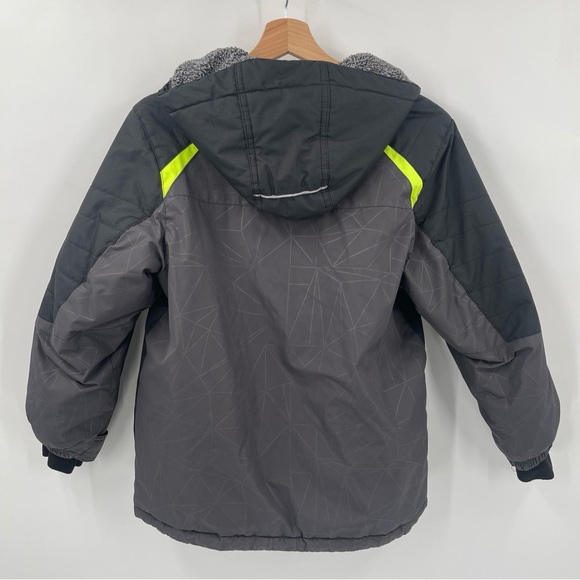 ZeroXPosur Black with Lime Green Trim Winter Coat Boy’s XL 14-16 - Picture 6 of 10